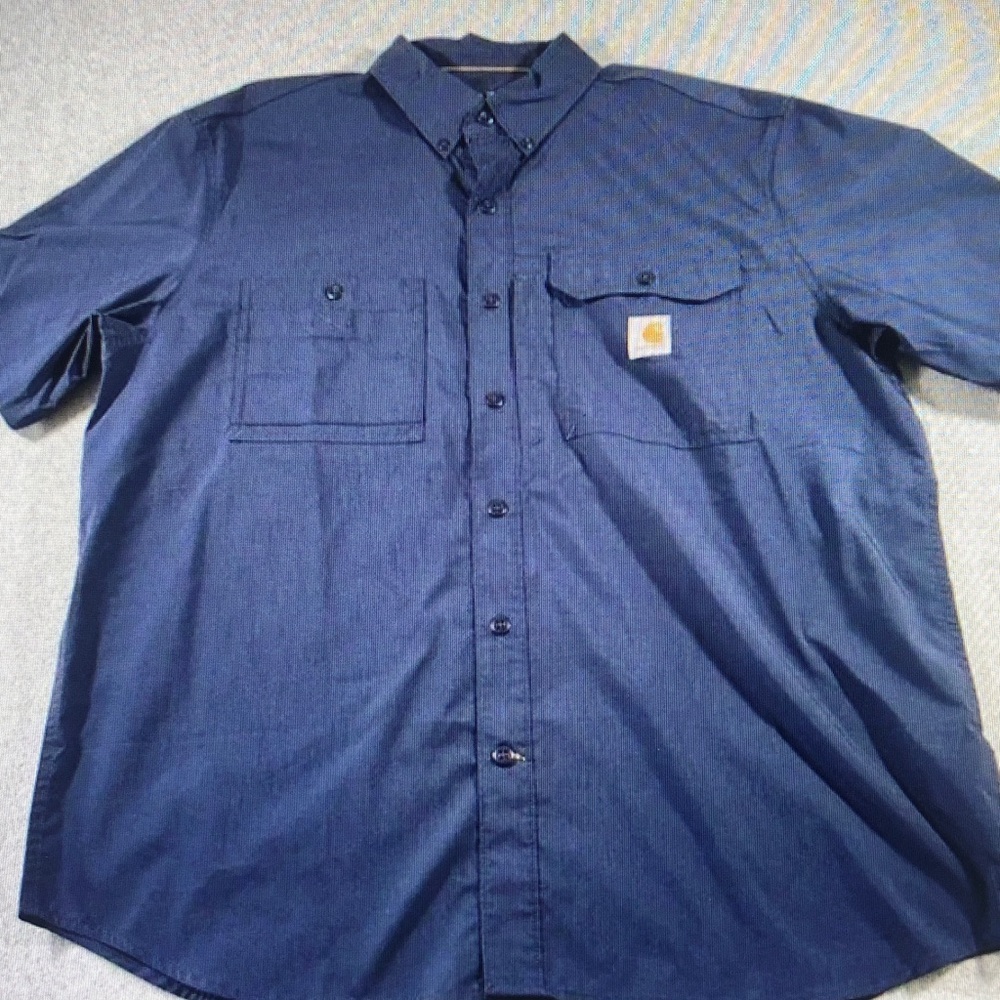Carhartt Men's Blue Work Shirt